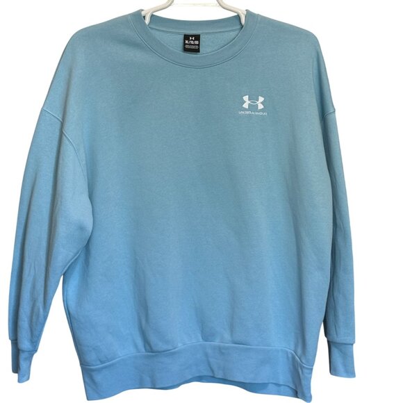 Under Armour Light Blue Crewneck Sweatshirt Womens Size XL - Picture 1 of 6